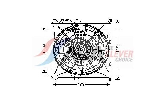 Fan, radiator BW7503 Ava Quality Cooling