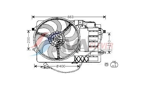 Fan, radiator BW7506 Ava Quality Cooling
