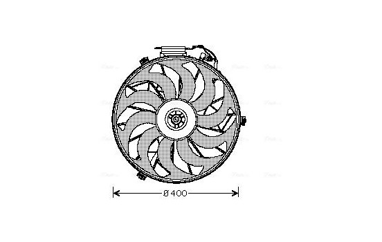 Fan, radiator BW7507 Ava Quality Cooling