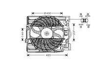 Fan, radiator BW7509 Ava Quality Cooling