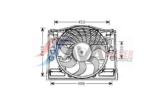 Fan, radiator BW7513 Ava Quality Cooling
