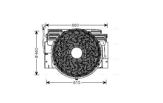 Fan, radiator BW7517 Ava Quality Cooling