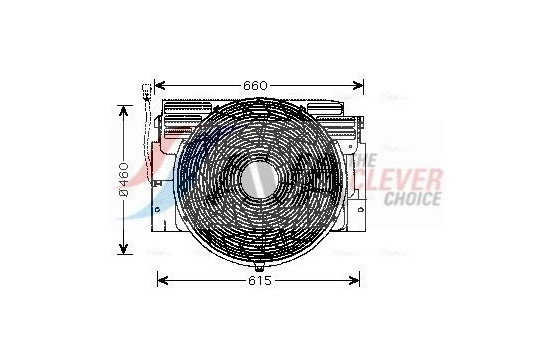 Fan, radiator BW7517 Ava Quality Cooling