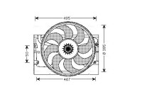 Fan, radiator BW7519 Ava Quality Cooling