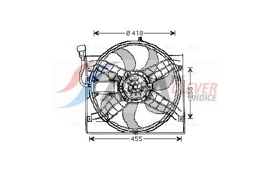 Fan, radiator BW7525 Ava Quality Cooling