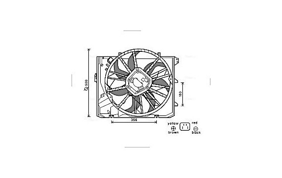 Fan, radiator BW7528 Ava Quality Cooling