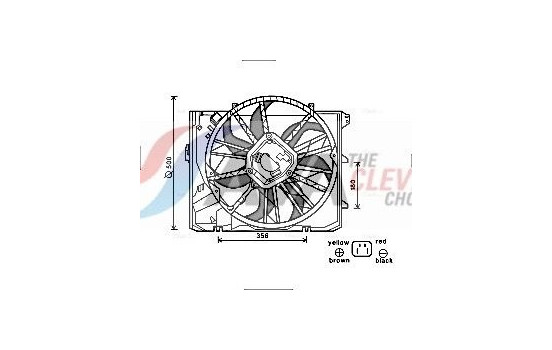 Fan, radiator BW7528 Ava Quality Cooling