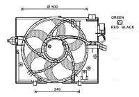 Fan, radiator BW7531 Ava Quality Cooling