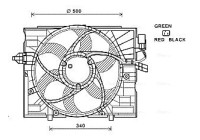 Fan, radiator BW7532 Ava Quality Cooling