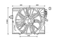 Fan, radiator BW7533 Ava Quality Cooling