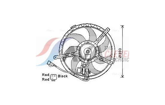 Fan, radiator BW7534 Ava Quality Cooling