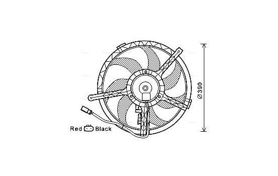 Fan, radiator BW7535 Ava Quality Cooling
