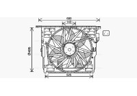 Fan, radiator BW7564 Ava Quality Cooling