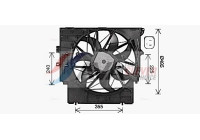 Fan, radiator BW7598 Ava Quality Cooling