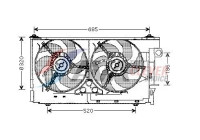 Fan, radiator CN7516 Ava Quality Cooling