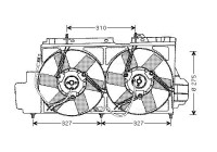 Fan, radiator CN7520 Ava Quality Cooling