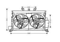 Fan, radiator CN7521 Ava Quality Cooling