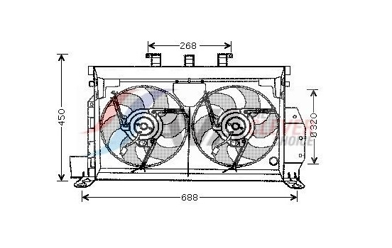 Fan, radiator CN7521 Ava Quality Cooling