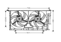 Fan, radiator CN7525 Ava Quality Cooling