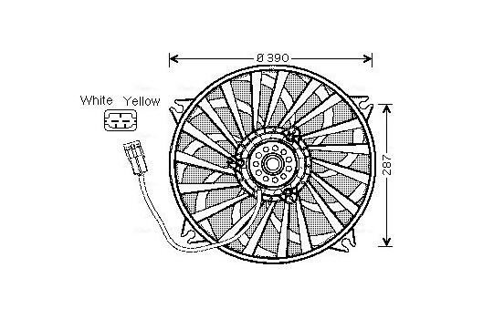 Fan, radiator CN7526 Ava Quality Cooling