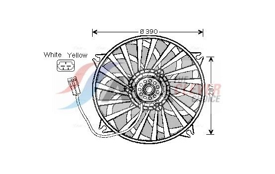 Fan, radiator CN7526 Ava Quality Cooling