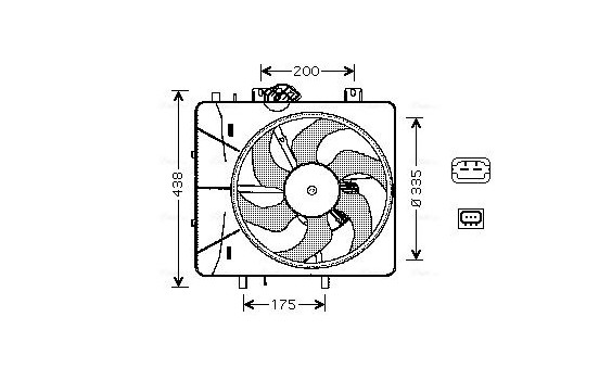 Fan, radiator CN7527 Ava Quality Cooling