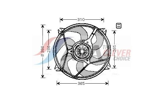 Fan, radiator CN7528 Ava Quality Cooling