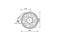 Fan, radiator CN7536 Ava Quality Cooling