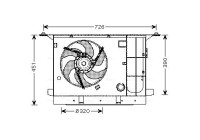 Fan, radiator CN7537 Ava Quality Cooling