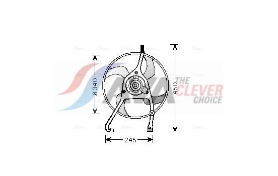 Fan, radiator CN7538 Ava Quality Cooling