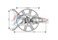 Fan, radiator CN7539 Ava Quality Cooling
