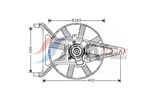 Fan, radiator CN7539 Ava Quality Cooling