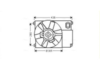 Fan, radiator CN7541 Ava Quality Cooling