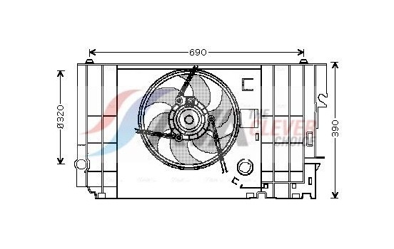 Fan, radiator CN7546 Ava Quality Cooling