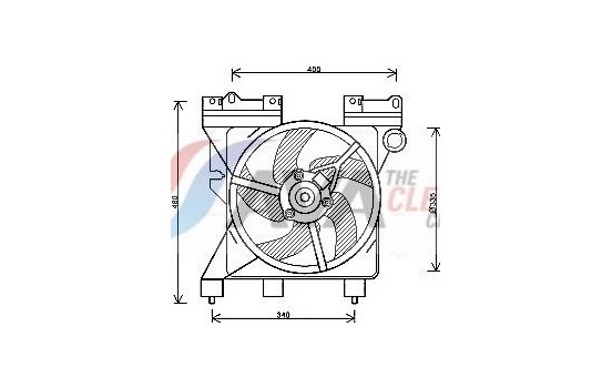 Fan, radiator CN7547 Ava Quality Cooling