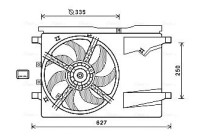 Fan, radiator CN7549 Ava Quality Cooling