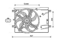 Fan, radiator CN7550 Ava Quality Cooling