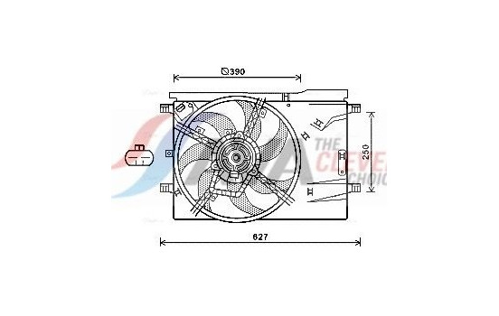 Fan, radiator CN7550 Ava Quality Cooling