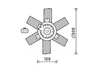 Fan, radiator CN7553 Ava Quality Cooling