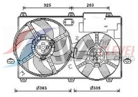 Fan, radiator CN7554 Ava Quality Cooling