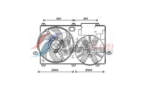 Fan, radiator CN7554 Ava Quality Cooling