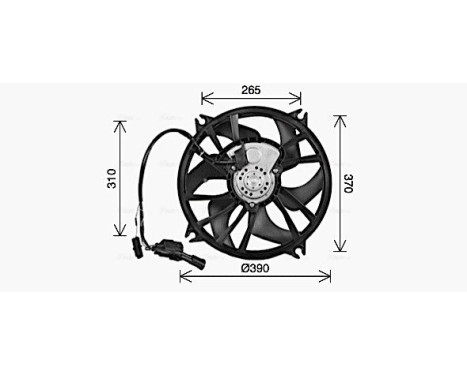 Fan, radiator CN7556 Ava Quality Cooling