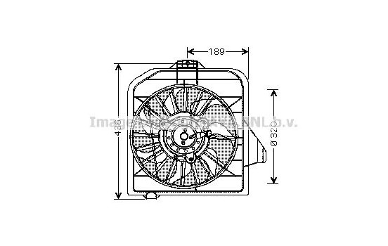 Fan, radiator CR7503 Ava Quality Cooling