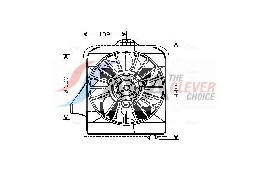 Fan, radiator CR7504 Ava Quality Cooling