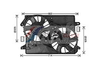 Fan, radiator CR7513 Ava Quality Cooling
