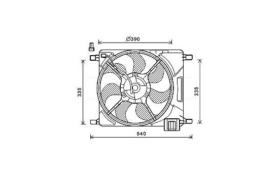 Fan, radiator CT7501 Ava Quality Cooling