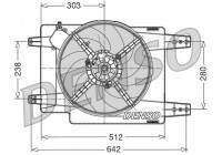 Fan, radiator DER01011 Denso