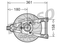 Fan, radiator DER09011 Denso