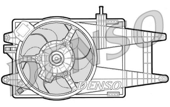 Fan, radiator DER09040 Denso