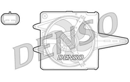 Fan, radiator DER09056 Denso